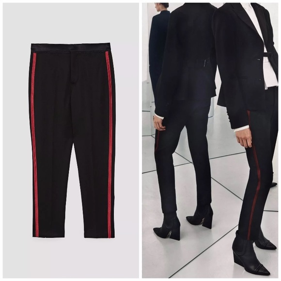 pants with red side stripe